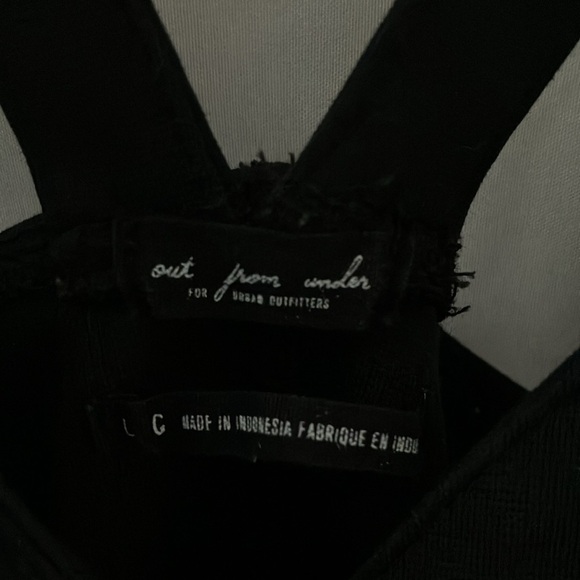 Urban Outfitters- out from Under~ black with front snaps- Bodysuit- size L - Picture 2 of 10